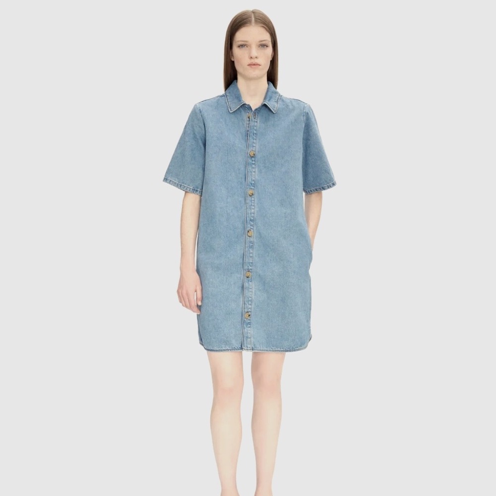 A.P.C. Venezia blue denim dress, FR38, US6/Small